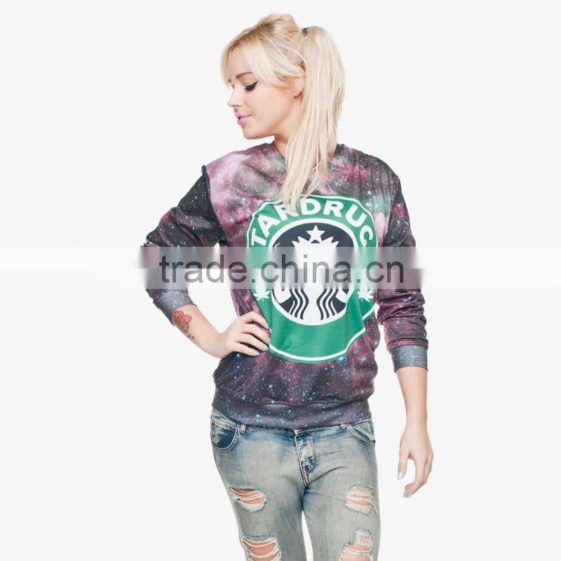 fashion enjoy coffee high quality 3d digital print fullprint crewneck sweatshirt spring autumn unisex custom oversized pullover