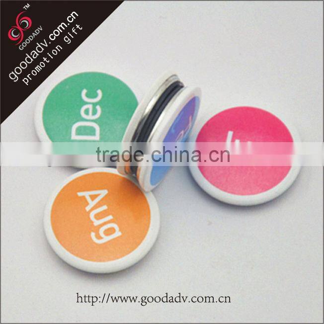 Good quality advertising custom make tin fridge magnet sticker