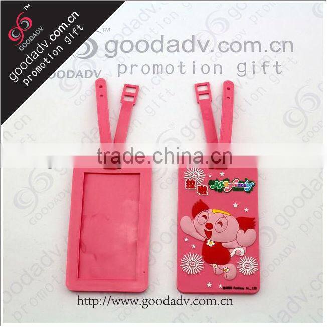 2014 hot-selling Customized soft pvc luggage tag for traveling items