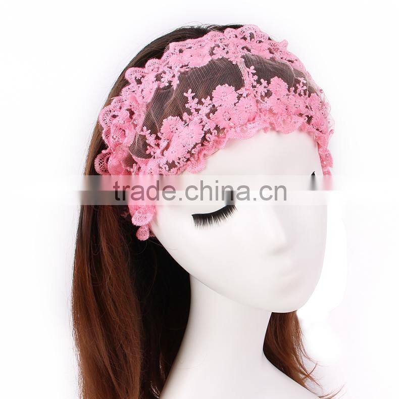 with 11 years manufacture experience design elastic hair bands head wrap for makeup