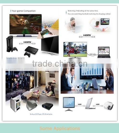 Low price 90 Degree HDMI 19pin Male tomale cable with Ethernet support 3D and 4K From 0.5-100m