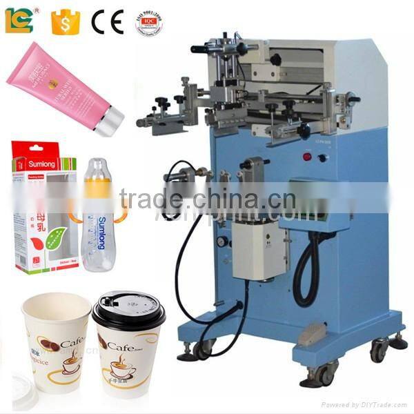 china supplier 2016 glass bottle tube cup paper box Silk screen printing machine for sale LC-PA-300E