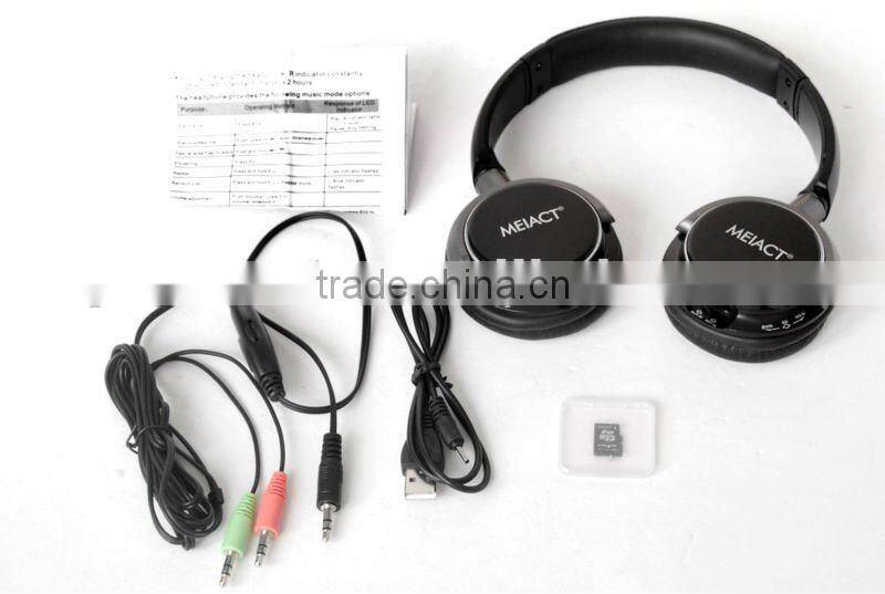 Micro SD player FM stereo radio headphones
