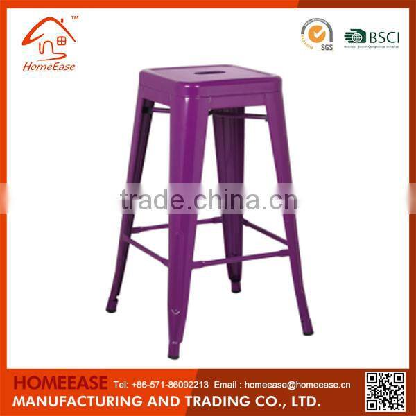 Home Furniture General Use Restaurant Colorful Vintage Metal Dining Chairs