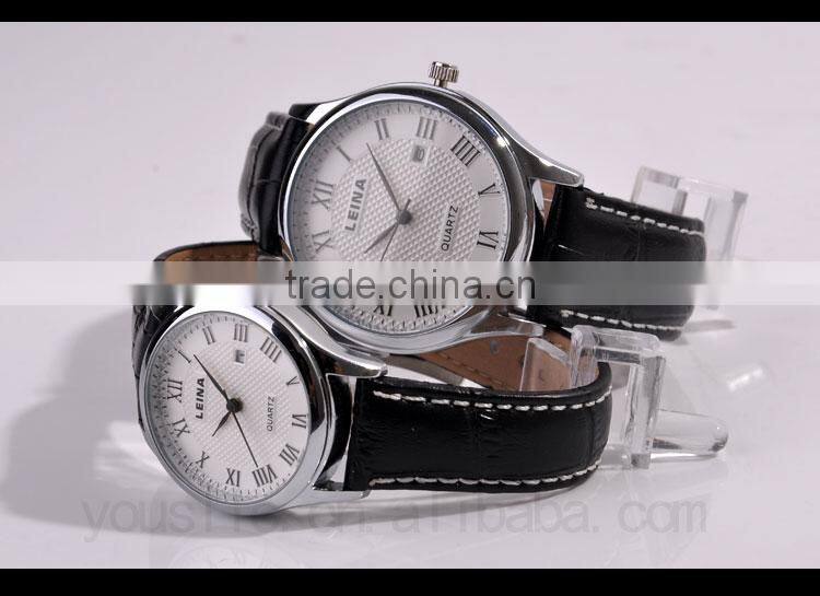 Luxury Automatic Leather Strap Men Wrist Watch Gift