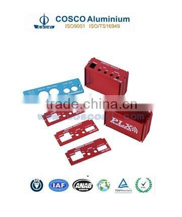Anodized Extruded Aluminium Box with CNC processing