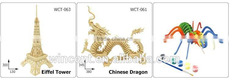 Dinosaurs Assembling 3D Wooden Puzzle Toys