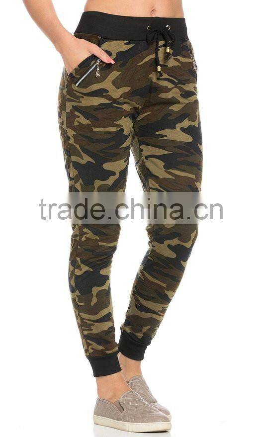 New arrival woman army leggings sports camouflage pants wholesale
