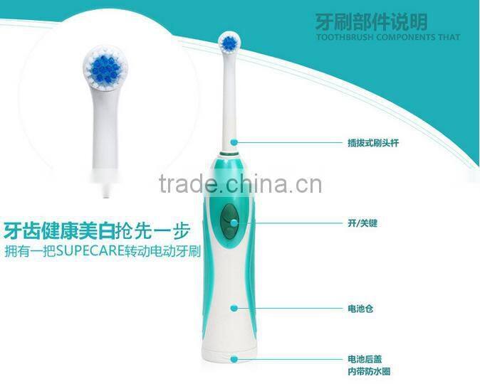 Rotary electric toothbrush, rotary electric toothbrush, electric toothbrush for adult