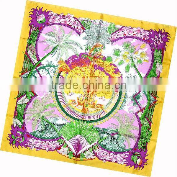 custom printing twill silk scarves