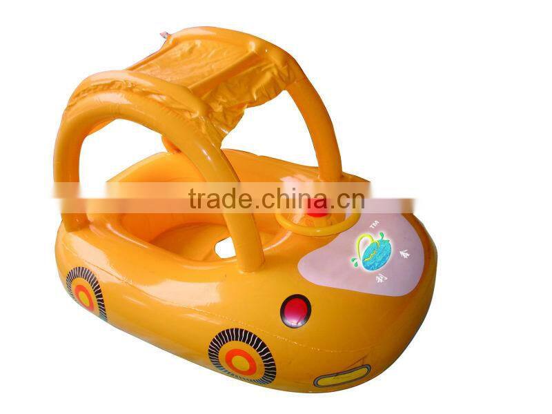 inflatable baby swimming boat/pvc swimming toys for baby/cartoon boat