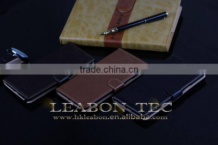 Luxury PU stand wallet filp case for galaxy note 4, leather covers