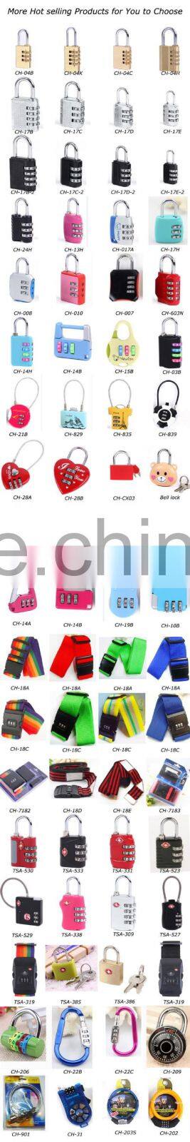 security product zinc alloy travel combination mini safe lock