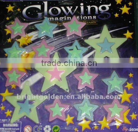 Noctilucent number flash wall sticker