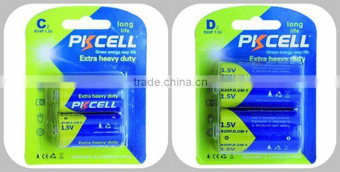 Top Selling Shrink Packing d size dry cell battery 1.5v Super Heavy Duty Batteries