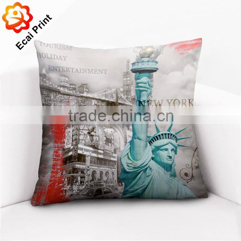 HOT SALE custom design digital printing high quality cotton linen pillow case
