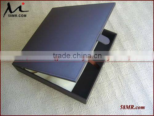 Leahter Fabric Linen Wood Photo Storage Packaging Gift Box