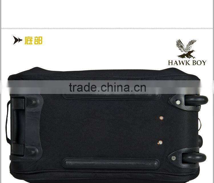 2014 convenient polyester folding shopping bag with wheels