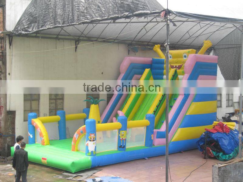 inflatable Sponge bob slide game for kids