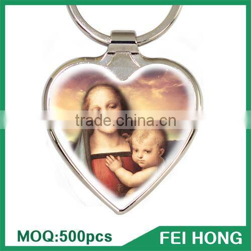Best selling decorative Europe digital printing catholic custom key holder