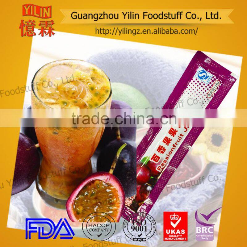 18g small sachet pack Passionfruit jam tube with China Yilin brands