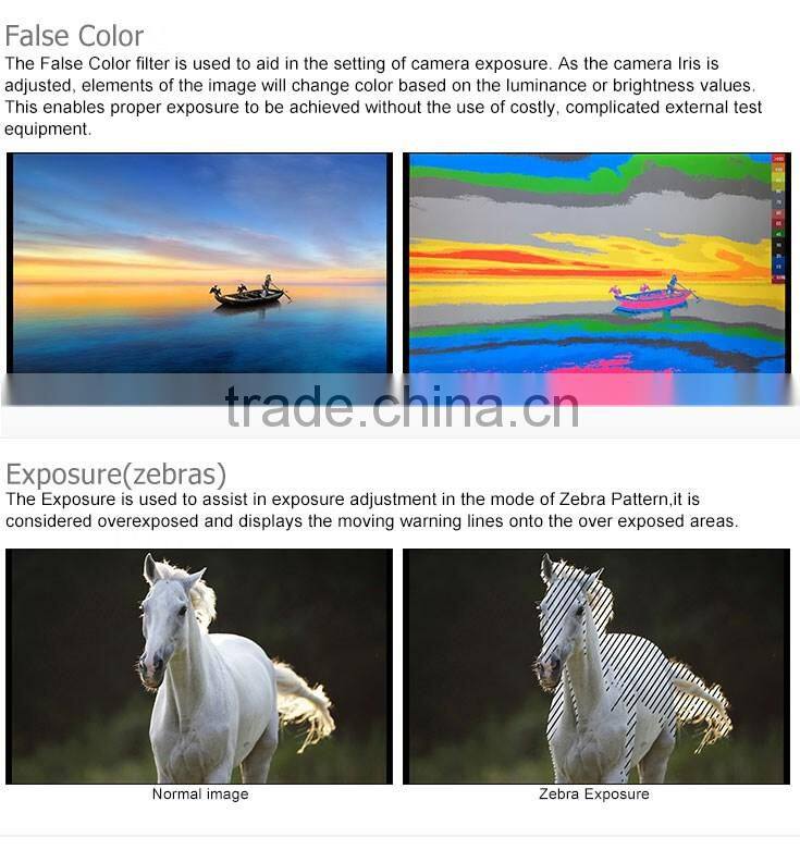 IPS panel wide view angle build-in HDMI to SDI Conversion output 7" dslr field monitor for film shooting IPS wide view angle