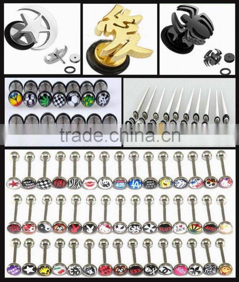 Factory price 316L Stainless steel Jewelry Belly Rings