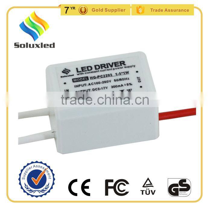 3W Led Panel Light Driver With Plastic Cover