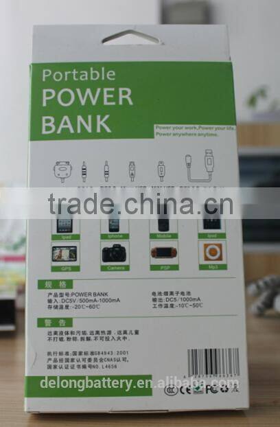 Mobile battery charger smart portable power bank 10400mah LCD display power bank