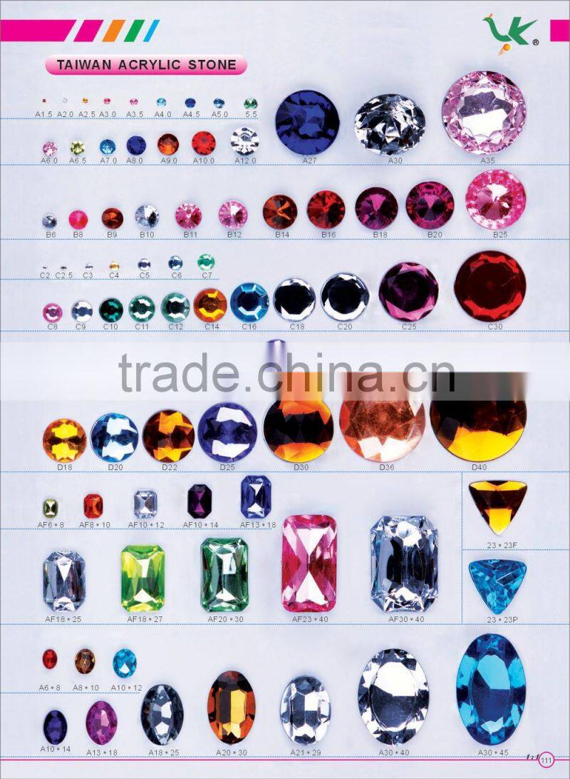 20mm Sew On Loose Acrylic Heart Flat Back Gems Beads