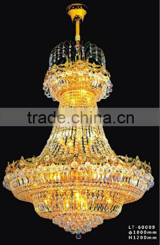 big crystal hanging light