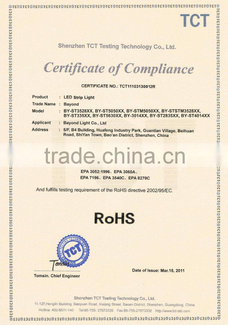 60 led/m white pcb led strip ws2811