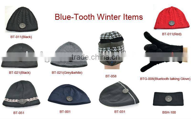 Winter Men Women Hat Running Cap with Bluetooth Stereo Headphones Mic Hands Free Rechargeable Battery for Mobile Phones,iPhone,