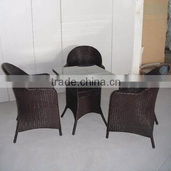 outdoor furniture for garfen coffee shop stackable leisure rattan wicker table chairs YPS011