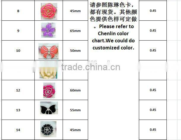 plastic flower charm butterfly multi layered acrylic jewel rhinestone DIY decoration craft fitting shoe jewelry making