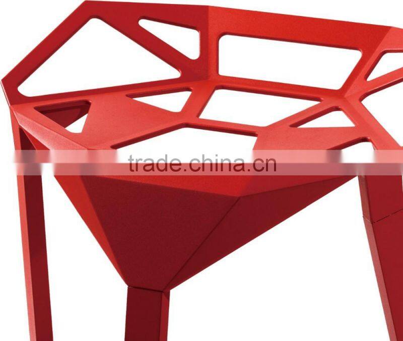 Bistro Furniture Aluminium with Powder Coated Transformer Shape Bar Stool chair