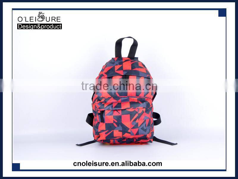2015 own brand fashion design foldable backpack school backpack