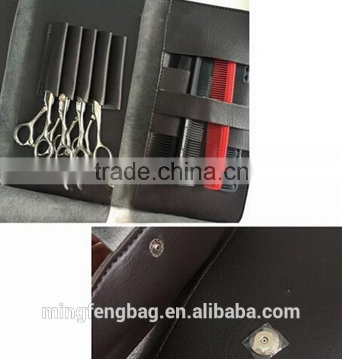 Custom PU Leather Hair Scissors Waist Pack Pet Hairdressing Tool Pouch Holder Case