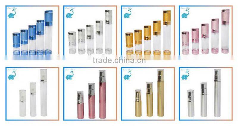 Airless Round Pump Container Bottles And Packaging Cosmetic airless bottle cosmetic container