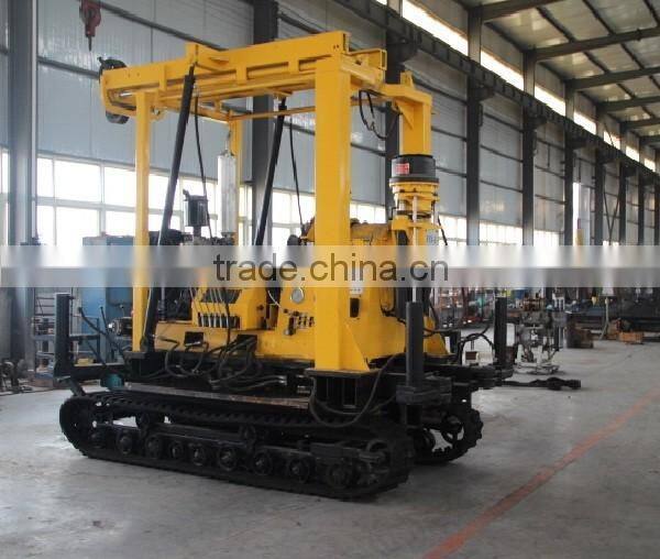 XYD-3 Hydraulic system Crawler mounted self propelled core drilling rig
