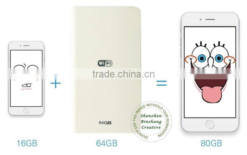 Wireless digital storage external hard disk with wifi for mac usb flash drive