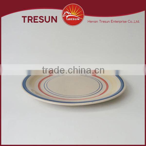 10.5" cheap ceramic plates dishes unique shape dinner plate restaurant dinner plate indian dinner plate