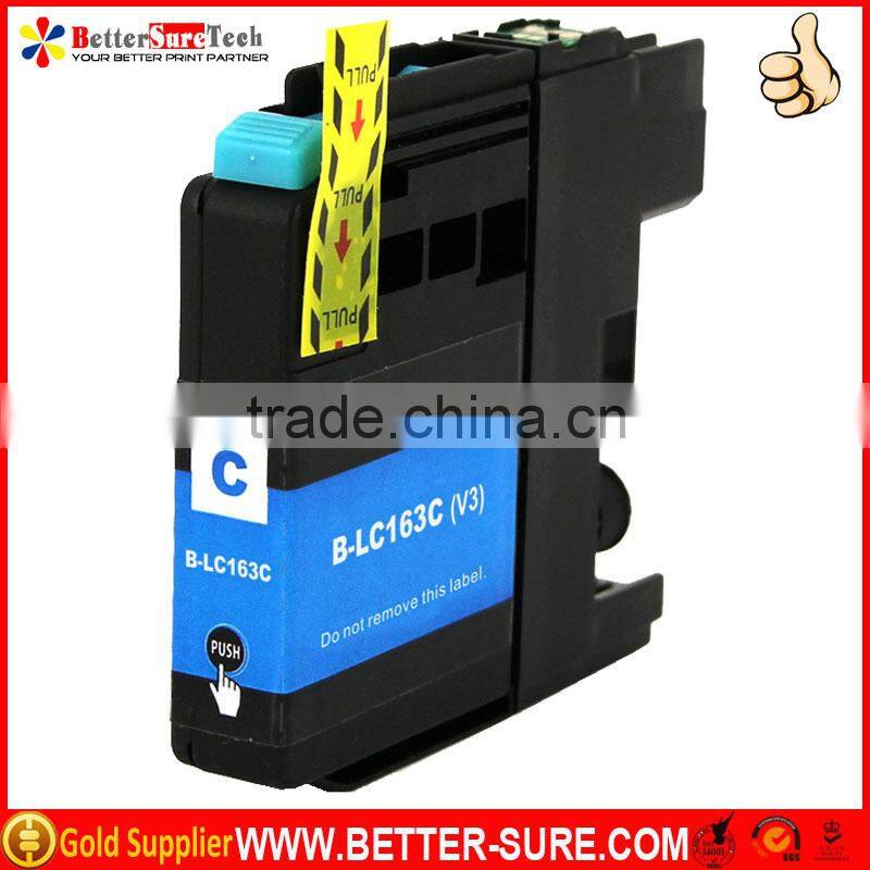 lc163 y compatible brother printer ink cartridge LC163 yellow