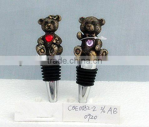 Zinc Alloy Wine Botter Stopper,Pewter Wine Stopper