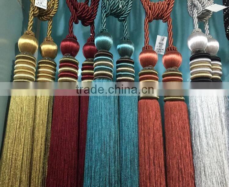 fashion rayon curtain tassel
