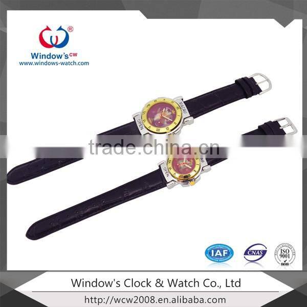 wholesale promotion men watch genuine leather strap watch