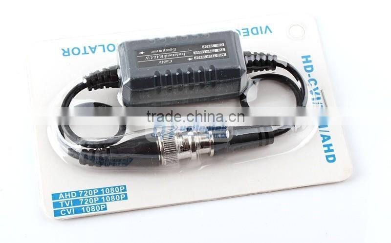 HD Coaxial Ground Loop Isolator HD CVI/AHD/TVI Video Balun BNC Male to Female Anti-jamming
