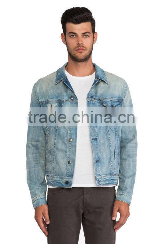 2015 fashion jacket blue denim jacket men jacket JXF040