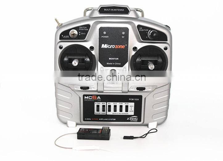 NewMC6A model aircraft remote control 2.4G receiver with fixed wing aircraft through the 4 axis KT board machine wholesale W1403