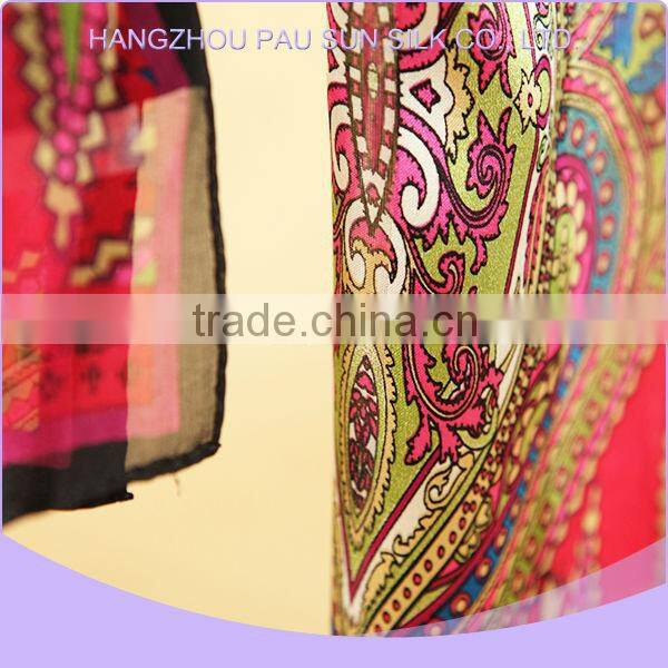 Factory manufacture various women's long silk scarf